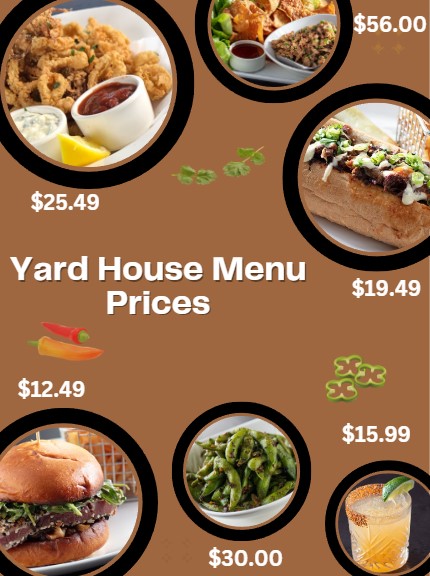 Yard House Menu With Prices  